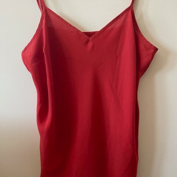 DR2 2- pc Burnt Orange Blouse/Camisole Cap Sleeves Size XL - Picture 7 of 9